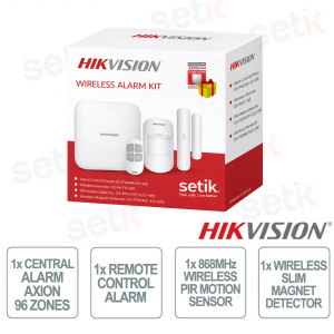 Kit d'alarme professionnel Hikvision Axiom Pro 868 MHz sans fil 96 ZONES