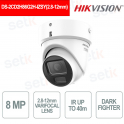 DS-2CD2H86G2H-IZSY 8MP DarkFighter with Varifocal Lens 2.8-12mm F1.2, WDR 120dB, IP67 IK10 - Hikvision
