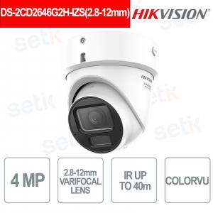 DS-2CD2H47G3-LIZSY 4MP Varifocal 2.8-12mm ColorVu IP67 IK10 Smart Hybrid Light - Hikvision