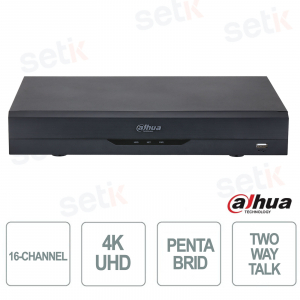 XVR5116H-4KL-I3/T 16 Channels 4K WizSense with AI, Face Recognition, SMD Plus and AcuPick - Dahua