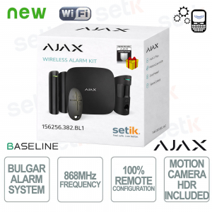 Ajax Starter Kit Cam Plus HDR Wireless senza fili GPRS / Ethernet 2SIM 4G HDR Black Version