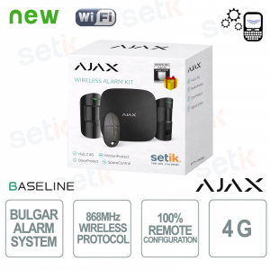 AJAX StarterKit 4G Wireless senza fili GPRS / Ethernet - 4G - Black
