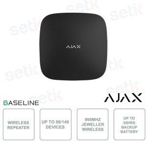 Ajax ReX Jeweler Black: Professional Long-Range Range Extender