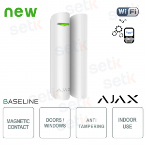 DoorProtect Jeweller Bianco: Sensore Wireless per Porte e Finestre ad Alta Sicurezza