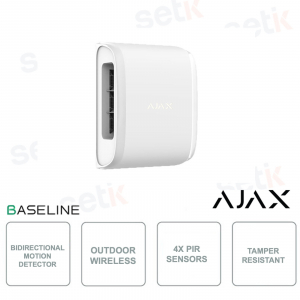 Ajax DualCurtain Outdoor Jeweller: Sensore a Doppia Tenda con Rilevamento Avanzato e Protezione Antisabotaggio