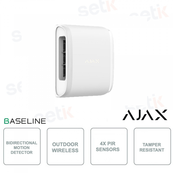 Ajax DualCurtain Outdoor Jeweller: Sensore a Doppia Tenda con Rilevamento Avanzato e Protezione Antisabotaggio