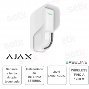 Ajax Curtain Outdoor-Rilevatore di movimento a tenda wireless