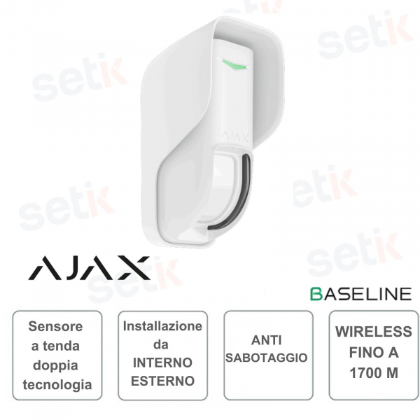 Ajax Curtain Outdoor - Wireless curtain motion detector