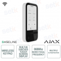 Ajax KeyPad TouchScreen Jeweller Bianco: Tastiera Touch 5" con Sicurezza Avanzata