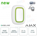 Ajax Button Jeweller Bianco: Pulsante Wireless Smart con Allarmi e Automazione
