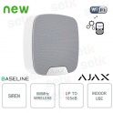 Ajax HomeSiren Jeweller White: Powerful and Reliable Indoor Wireless Siren for Advanced Security Systems