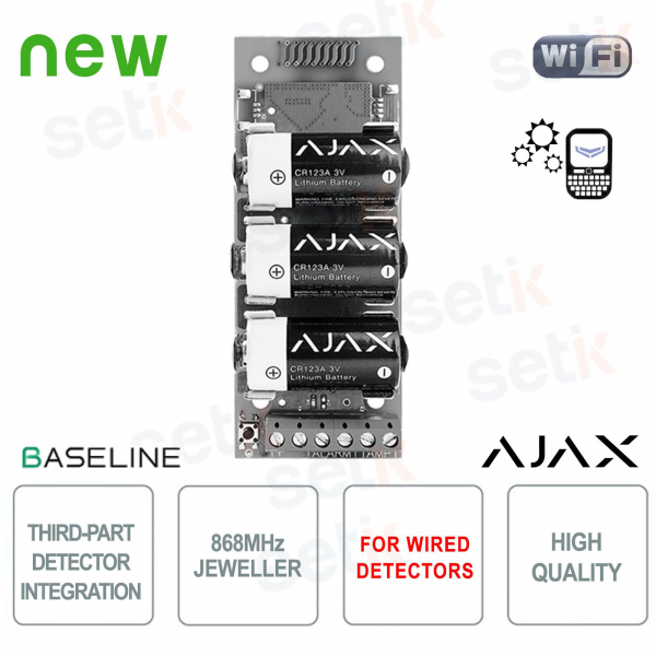 Ajax Transmitter Jeweller Wireless Module for Third-Party Wired Sensors