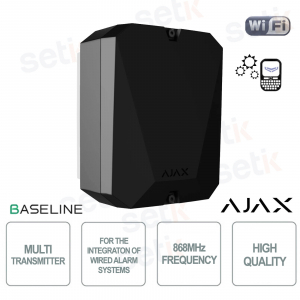 Ajax MultiTransmitter Jeweller Black Module for Third-Party Wired Sensors