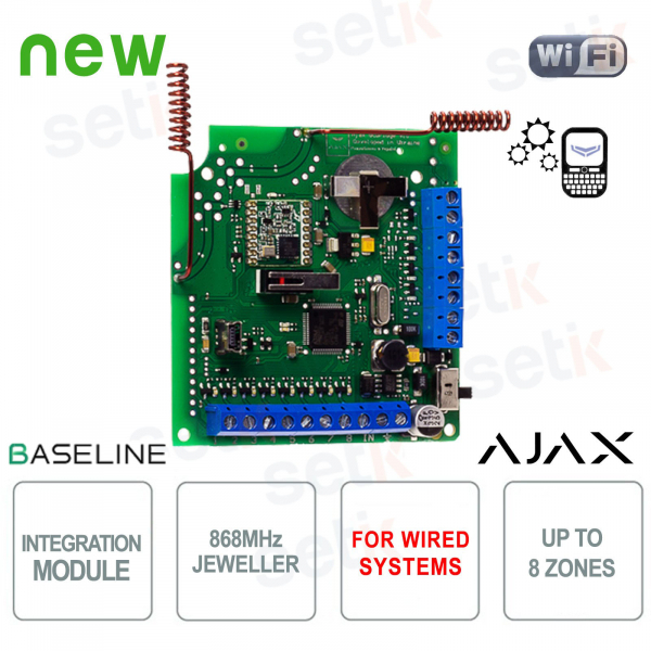 Ajax-Modul zur Integration von WiFi-Sensoren in kabelgebundene Systeme