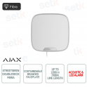 Ajax Superior StreetSiren DoubleDeck Fiber White Siren 113 dB IP54 with Brandplate and 2000 m Fiber Communication