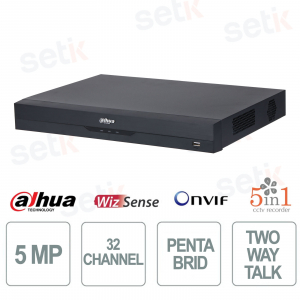 XVR5232AN-I3/T 32CH 5MP WizSense AI 4K with AcuPick and Face Recognition up to 48 IP 8MP - Dahua