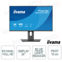 Monitor iiyama ProLite XB2497HSU-B1 24" IPS Full HD 120Hz, Pivot, USB Hub, HDMI, DisplayPort, Flicker Free