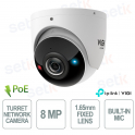 VIGI InSight S485PI 8MP 4K IP Camera with 1.65mm 180° Lens, 20m IR, People/Vehicle AI, 120dB WDR, IP67 IK10 PoE