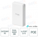 Omada ER701-5G-Outdoor 5G Gateway, up to 7.01 Gbps, 2.5G PoE, Dual SIM, IP66 Outdoor, SDN Cloud Management