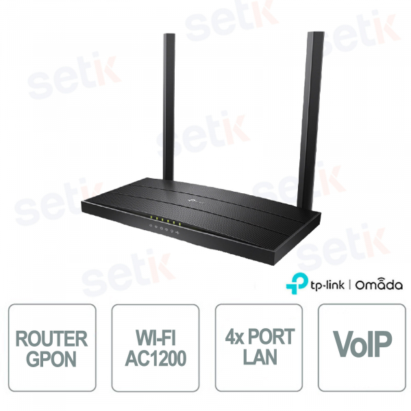 XC220-G3v AC1200 Dual Band WiFi GPON Router with 4 Gigabit Ports, VoIP FXS and EasyMesh Fiber Optic Support