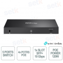 ES206XPP-M2 Switch 2.5G con 4 PoE++ 90W, 1 SFP+ 10G, Gestione Cloud SDN per Reti Aziendali Multi-Gigabit - Omada
