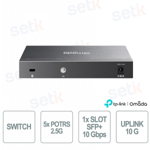 ES206X-M2 Multi-Gigabit 2.5G Switch with 5 RJ45 Ports, 1 SFP+ 10G and SDN Cloud Management - Omada