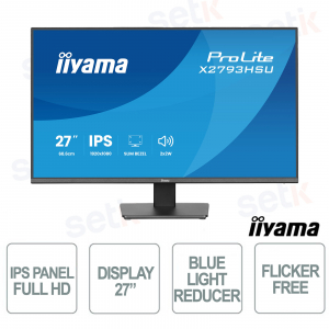 Moniteur iiyama ProLite XB2496HSC-B1 24" IPS Full HD 144 Hz USB-C 65 W, pied ergonomique réglable, sans scintillement, HDMI