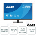 X2797HSU-B1 27" IPS Full HD 120Hz, 4 Port USB Hub, HDMI DisplayPort, Flicker Free and Eye Comfort TÜV - iiyama