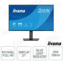 XB2791HS-B1 27" IPS Full HD 120Hz, adjustable ergonomic stand, Flicker Free, Blue Light, HDMI DisplayPort - iiyama