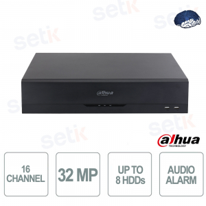 NVR5816-EI2 WizSense 16-Channel NVR with AI, AcuPick, 32MP Support, 8 HDDs, 8K HDMI Output and H.265+ - Dahua