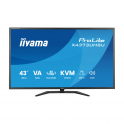 X4373UHSU-B2 43" 4K UHD VA, ampio schermo con hub USB e connettività HDMI/DisplayPort per multitasking avanzato - iiyama