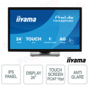 T2438MSC-B2 Écran tactile IPS Full HD 24" PCAP 10 pouces HDMI DisplayPort USB - iiyama