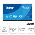 TE8613A-B2AG 86" 4K UHD, Google EDLA, Android 14, Touch 40 punti, WiFi-6E per scuola e aziende - iiyama