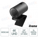 Webcam UC-CAM10PRO-1 4K avec cadrage automatique, microphones intégrés, zoom 5x et champ de vision de 120° - iiyama