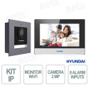 Hyundai IP Video Intercom Kit with 7" WiFi Monitor, 2MP Fisheye Camera, PoE, and Advanced Access Control