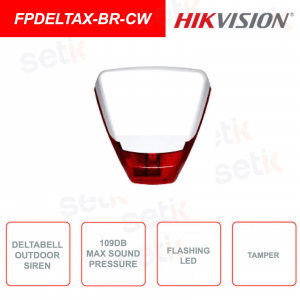 Outdoor wired siren - 109dB sound pressure - flashing LED