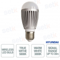 Lampadina LED Smart4Home E27 6W con Controllo Radio 868MHz, Luce 3000K/5000K e Auto Pairing - Hyundai