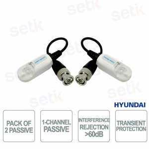 Émetteur passif Hyundai HDCVI HDTVI AHD 400 m, sans alimentation, anti-interférences