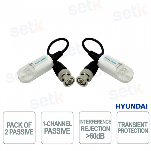 Hyundai 400m Passive HDCVI HDTVI AHD Transmitter, No Power Supply, Anti-Interference