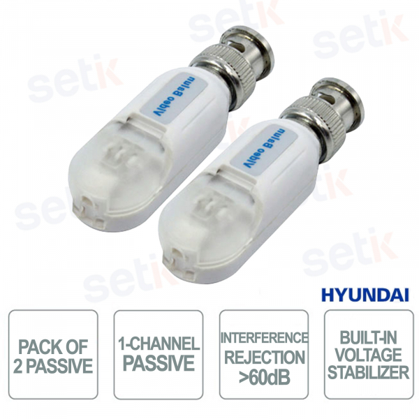 Hyundai HDCVI HDTVI AHD Passive Transmitter over Twisted Pair 300m, No Power Supply, Anti-Interference