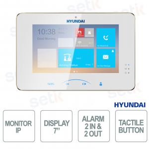 copy of Interphone vidéo IP extérieur 1,3 MP avec RFID Mifare, audio bidirectionnel, IP65, alarmes et Ethernet - Hyundai