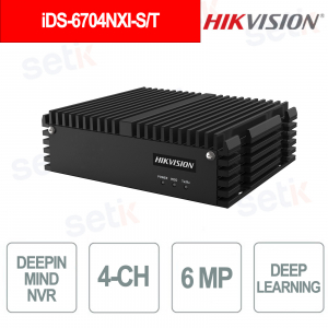 iDS-6704NXI-S/T NVR DeepinMind 4 canaux IA SSD 1 To H.265+ Analyse vidéo 6 MP - Hikvision
