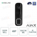 Ajax DoorBell Nero – Videocitofono Smart con AI, PIR e Telecamera HDR