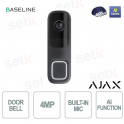 Ajax DoorBell Graphite – Smart Video Intercom with AI, PIR, and HDR Camera