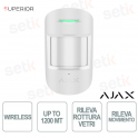 Ajax Superior CombiProtect Jeweller White – Wireless PIR + Glass Break Sensor with Pet Immunity and 1,200 m Range