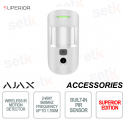 Ajax Superior MotionCam (PhOD) Jeweler White – Capteur PIR sans fil avec photo à la demande