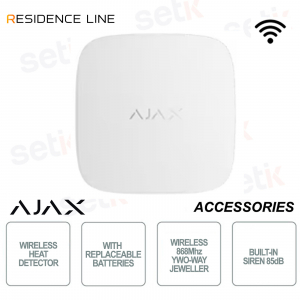Ajax FireProtect 2 RB White – Wireless Fire Detector with Jeweler Heat Sensor