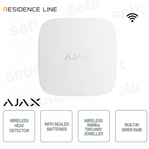 Ajax FireProtect 2 SB White – Wireless Fire Detector with Jeweler Heat Sensor