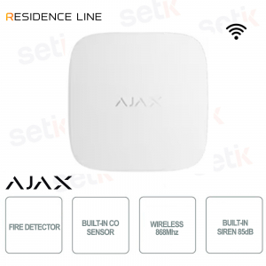 Détecteur de monoxyde de carbone sans fil Ajax FireProtect 2 SB Blanc – Bijoutier