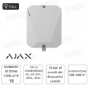 Ajax Superior MultiTransmitter Fiber - Module d'intégration de détecteurs et d'appareils filaires - Blanc - Ajax